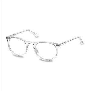 Warby Parker “Haskell” frames in Crystal